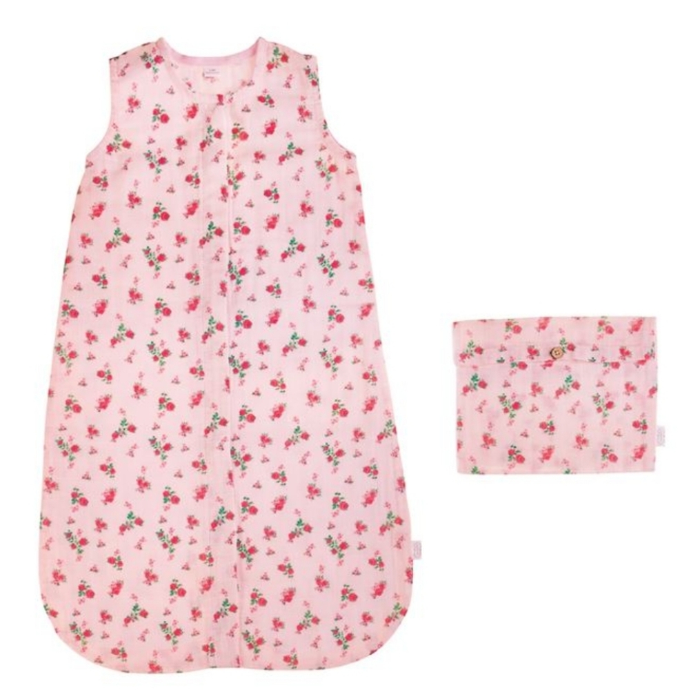 🆕️ Mud Pie Tiny Rose Muslin Sleep Sack